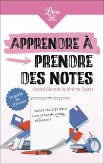 Couverture_Apprendre à prendre des notes