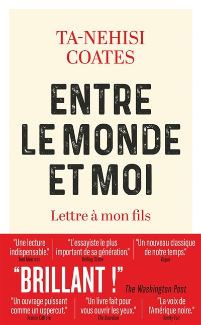 Front cover_ENTRE LE MONDE ET MOI - LETTRE A MON FILS