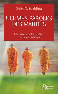 Front cover_Ultimes paroles des maîtres