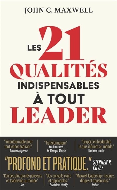 Couverture_Les 21 qualités indispensables à tout leader
