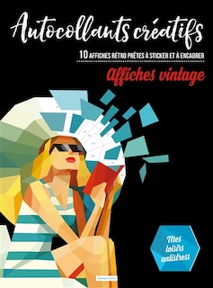 Front cover_Affiches vintage, autocollants créatifs : 10 affiches rétro prêtes à sticker et à encadrer