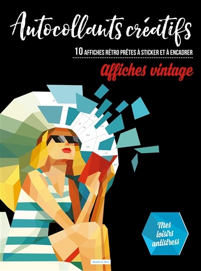 Front cover_Affiches vintage, autocollants créatifs : 10 affiches rétro prêtes à sticker et à encadrer