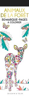 Couverture_Animaux de la forêt : 50 marque-pages à colorier