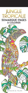 Front cover_Jungle tropicale : 50 marque-pages à colorier