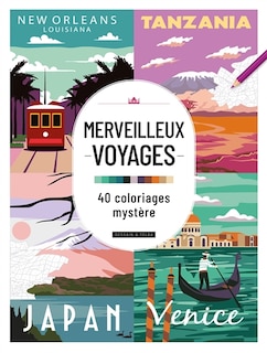Couverture_Merveilleux paysages : 40 coloriages mystère