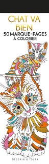 Couverture_Chat va bien : 50 marque-pages à colorier