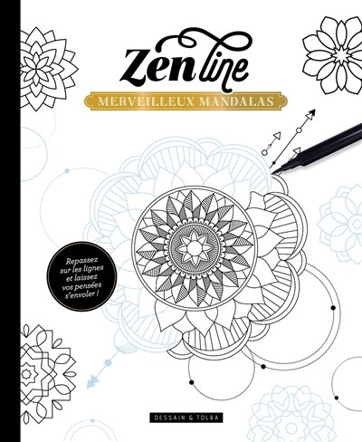 Couverture_Merveilleux mandalas : repassez sur les lignes et laissez vos pensées s'envoler !