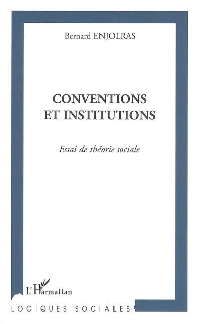 Front cover_Conventions et institutions