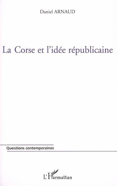 Front cover_La Corse et l'idée républicaine