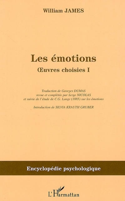 Couverture_Emotions: oeuvres choisies t.1