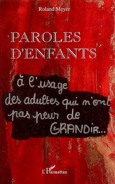 Couverture_Paroles d'enfants à l'usage des adultes