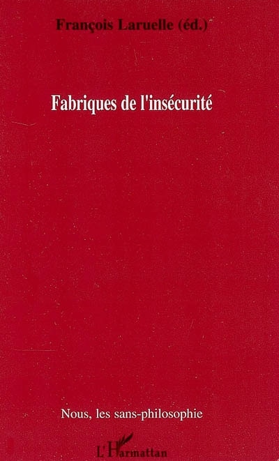 Front cover_Fabriques de l'insécurité