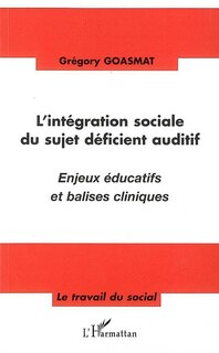 Front cover_L'intégration sociale du sujetdéficient