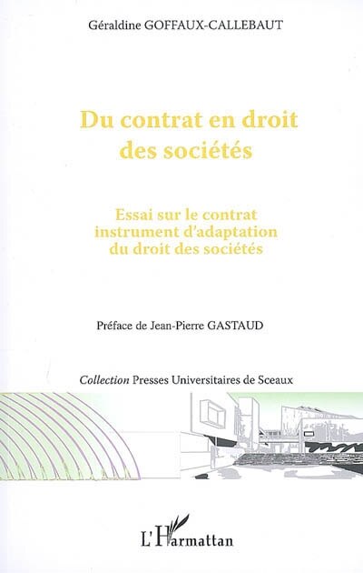 Couverture_Du contrat en droit des soci&eacute;t&eacute;s