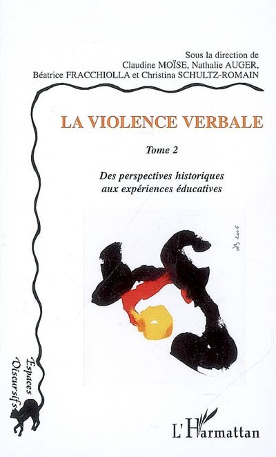Couverture_La violence verbale tome 2 - des perspectives historiques au