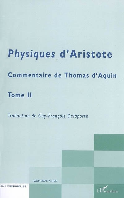 Front cover_Physiques d'aristote - commentaire de thomas d'aquin - tome