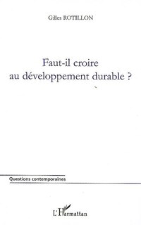 Front cover_Faut-il croire au développement durable?