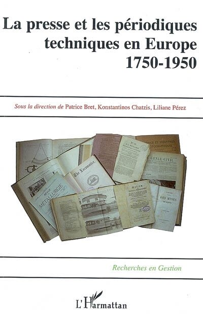 Front cover_La presse et les périodiques techniques en Europe, 1750-1950