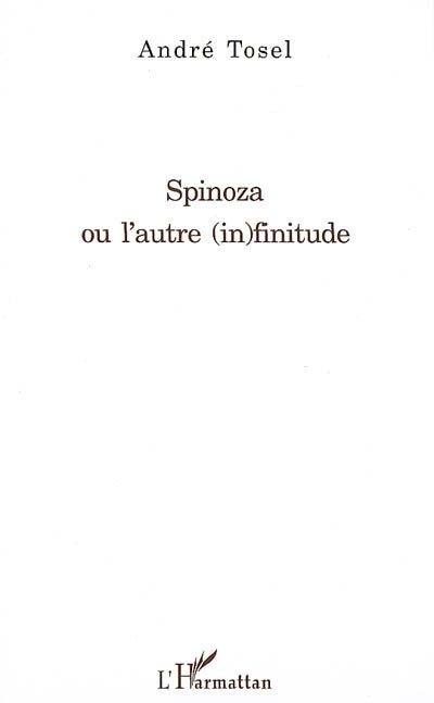 Front cover_Spinoza ou l'autre (in)finitude