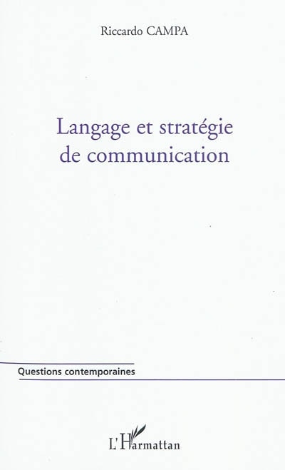 Couverture_Langage et strat&eacute;gie de communication
