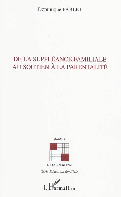 Couverture_De la suppléance familiale au soutien À la parentalité