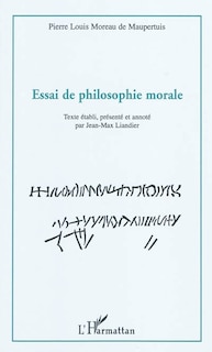 Front cover_Essai de philosophie morale