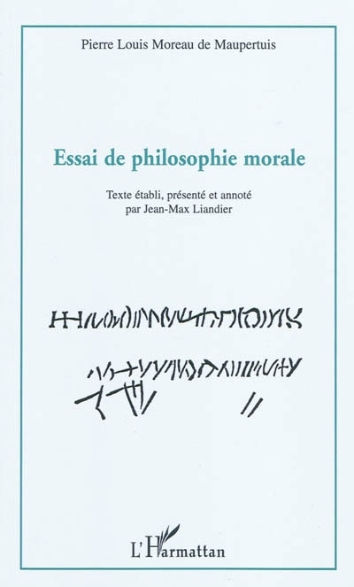 Front cover_Essai de philosophie morale