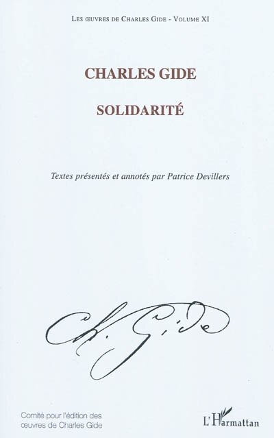 Front cover_Charles gide (volume xi) - solidarité - les ouvres de charle