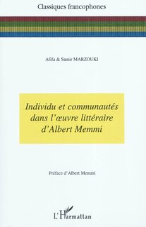Couverture_Individu et communautés dans l'oeuvre littéraire d'albert me