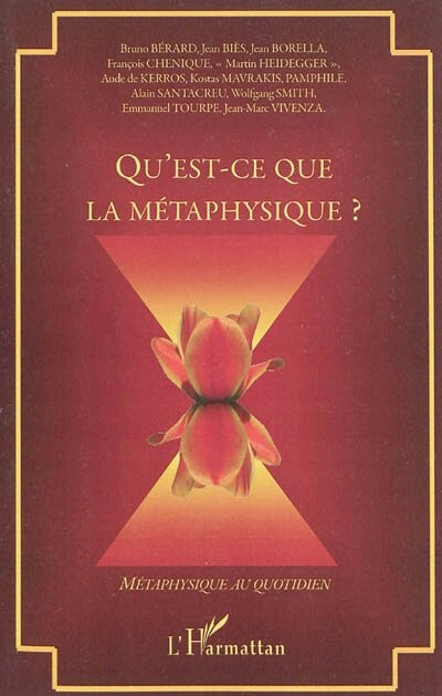 Front cover_Qu'est-ce que la métaphysique ?