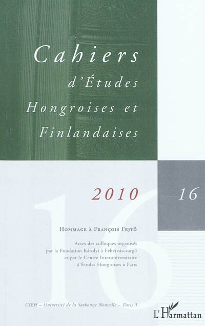 Front cover_Hommage À François Fejtö