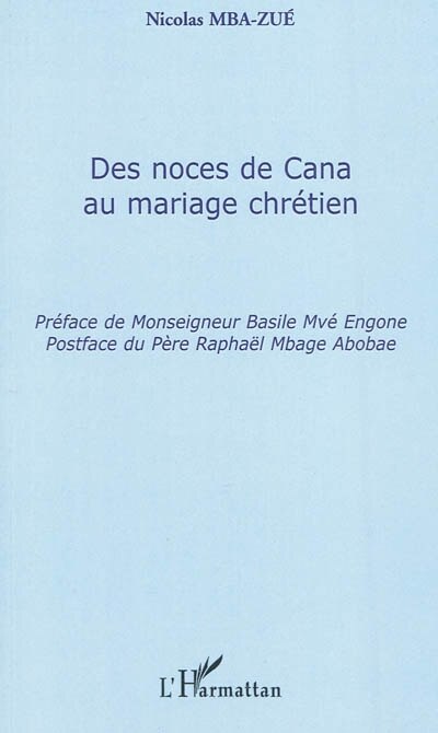Couverture_Des noces de Cana au mariage chrétien