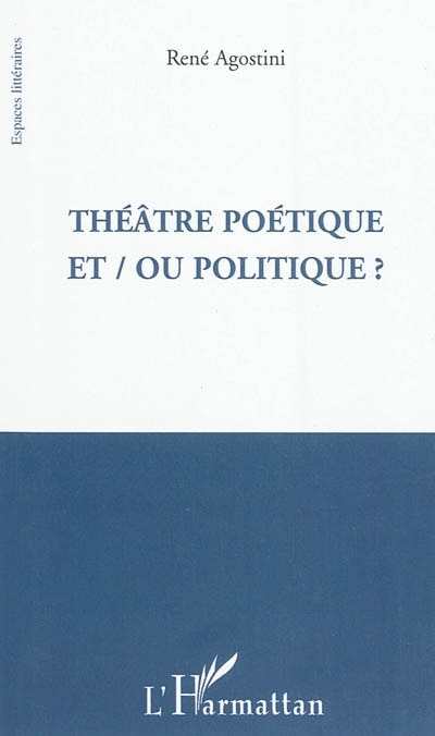 Front cover_Théâtre poétique et / ou politique ?