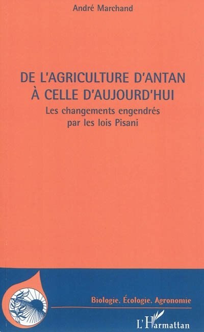 Front cover_De l'agriculture d'antan a celle d'aujou