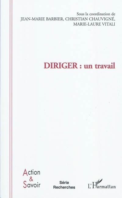 Couverture_Diriger : un travail