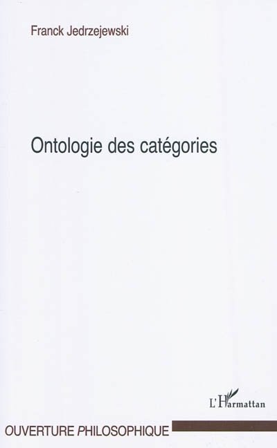 Front cover_Ontologie des catégories