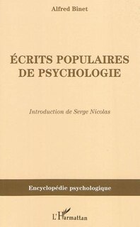 Couverture_Ecrits populaires de psychologie