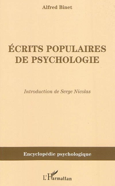 Couverture_Ecrits populaires de psychologie
