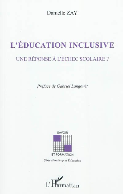 Front cover_L'&eacute;ducation inclusive - une r&eacute;ponse &agrave; l'&eacute;chec scolaire?