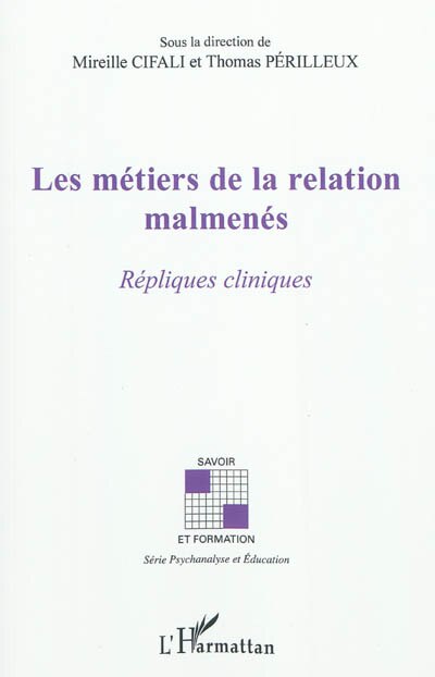 Front cover_Les métiers de la relation malmenés - répliques cliniques