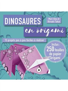Front cover_Dinosaures en origami : 15 projets pas à pas faciles à réaliser