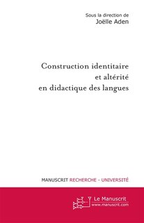 Front cover_Construction identitaire et altérité en didactique des langues
