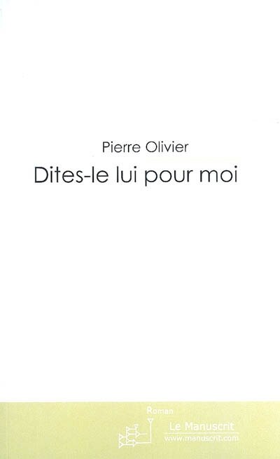 Front cover_Dites-le-lui pour moi