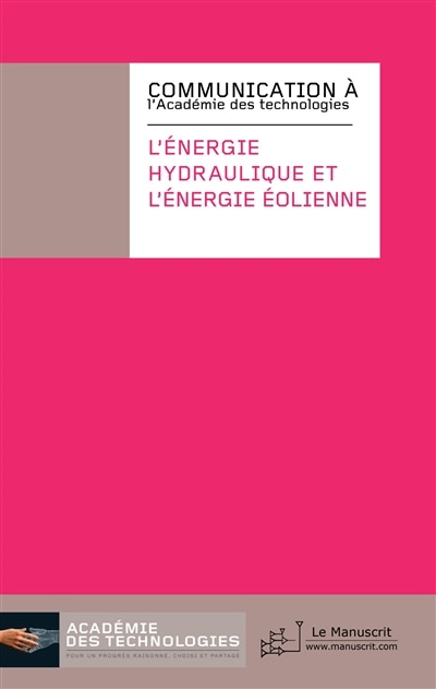 Front cover_L'énergie hydraulique et l'énergie éolienne