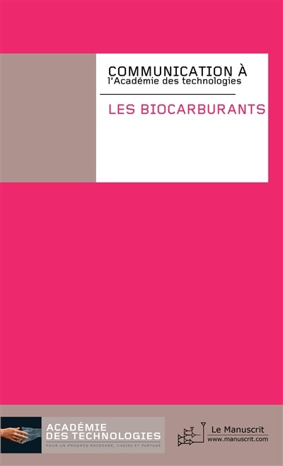 Front cover_Les biocarburants