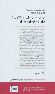 Couverture_La chambre noire d'Andr&eacute; Gide