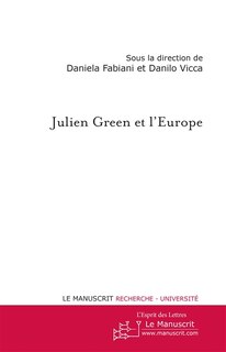 Front cover_Julien Green et l'Europe