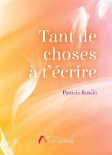 Front cover_Tant de chose à t'écrire