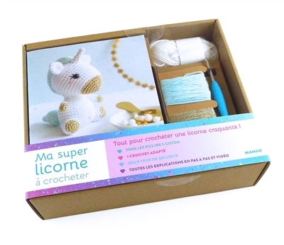 Coffret Ma Super Licorne À Crocheter