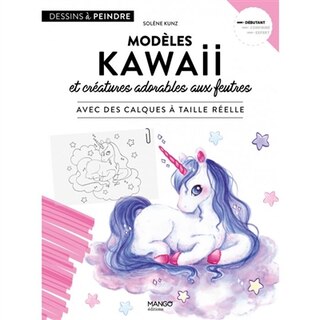 Front cover_Modèles kawaii et créatures adorables aux feutres